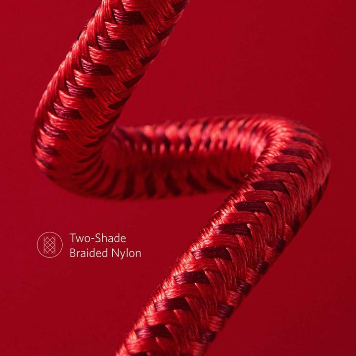 Actual product image Anker - stabiles Lightning Kabel 0,9 Meter, Powerline+ II, rot (MFI) (0.90 m)