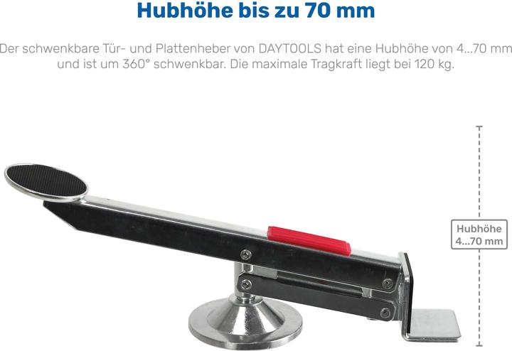 Actual product image Daytools Swivelling door and panel lifter (120 kg)