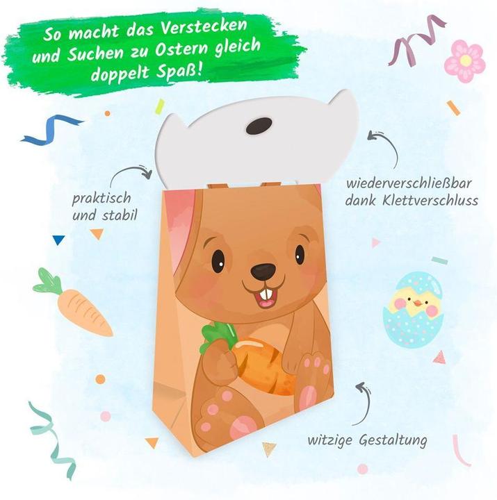Produktbild Geschenktasche mit Verschluss Hase (Geschenkbox)