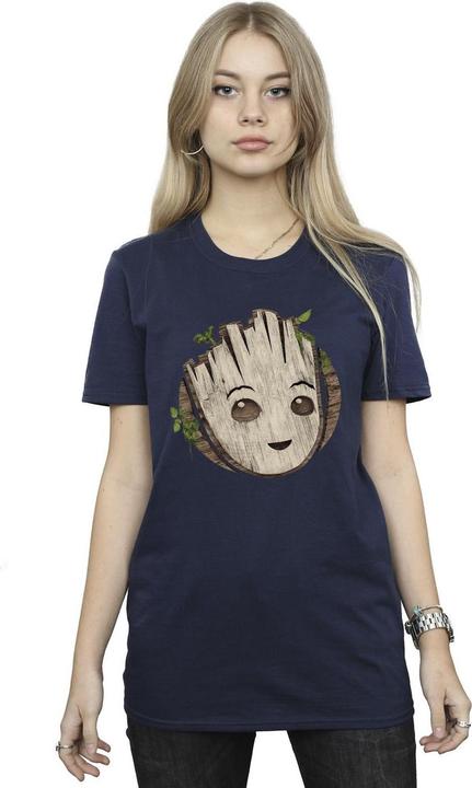 Image du produit - T-shirt AM GROOT WOODEN HEAD - Femme (3XL)