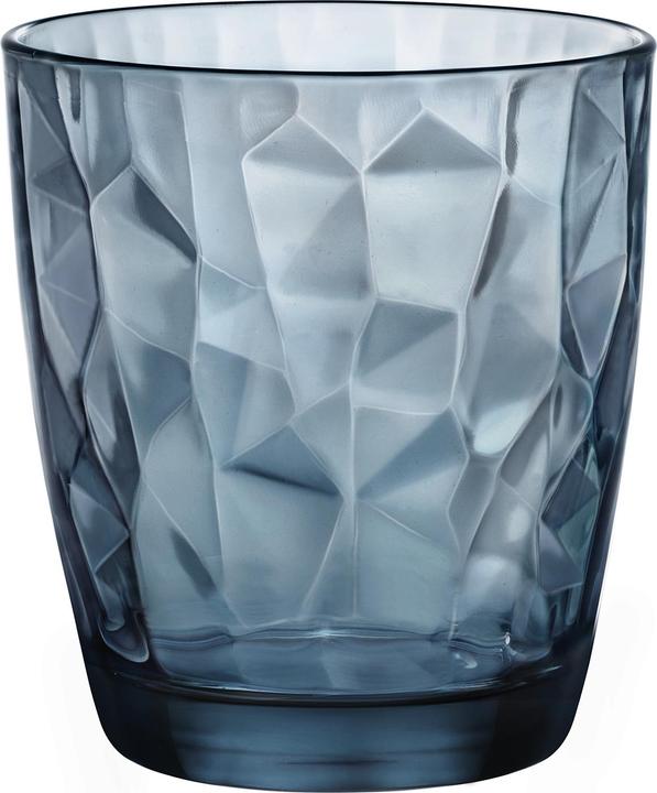 Actual product image Bormioli Rocco Bormiolio Rocco Glasses Set Diamond 6 pcs (colour Ocean blue, drinking glasses 305 ml) (0.31 l, 6 x)