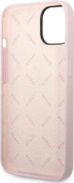 Produktbild Guess GUHCP14SSLTGU iPhone 14 6,1" fioletowy/purple hardcase Silicone Triangle (Apple iPhone 14, Apple iPhone 15, Apple iPhone 13)