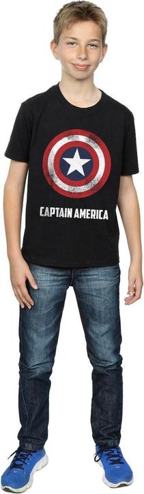 Immagine prodotto Captain America Shield Text Maglietta Ragazzi (128)