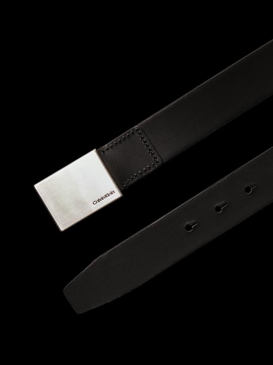 Immagine prodotto Calvin Klein Cintura da uomo con placca formale da 3,5 cm in pelle, nera, 95 cm (95)