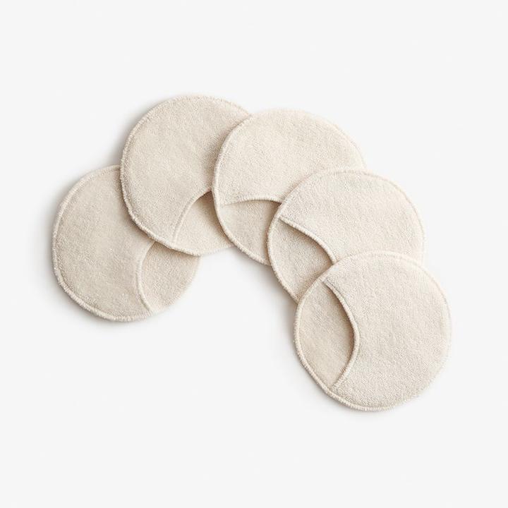 ImseVimse Waschbare Abschminkpads Mit Tasche Natural - 5 Stk (Reinigungstücher)