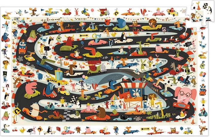 Actual product image Djeco Puzzle Rally 54 pieces (54 pieces)