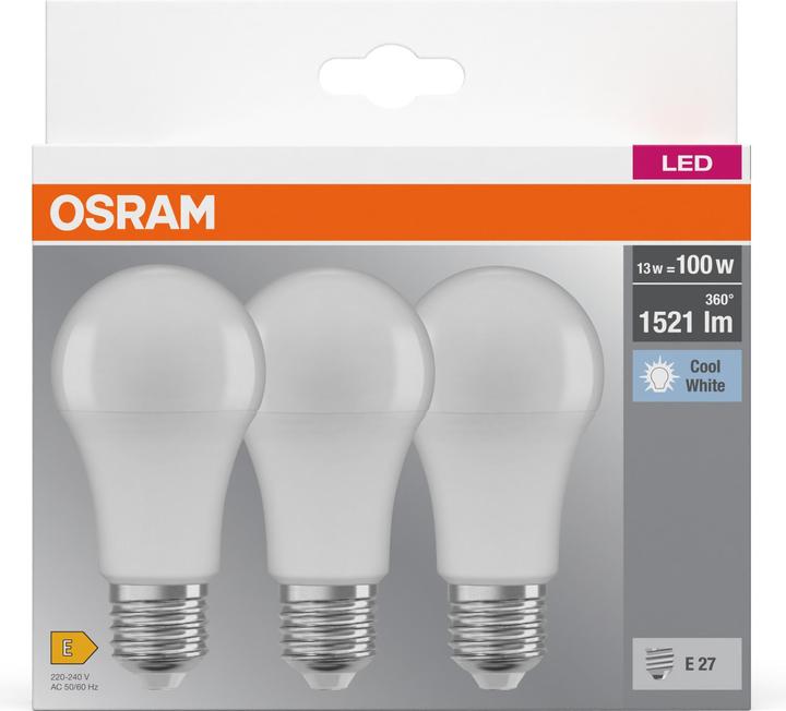 Produktbild Osram Led Base Classic A (E27, 14 W, 1521 lm, 3 x, F)