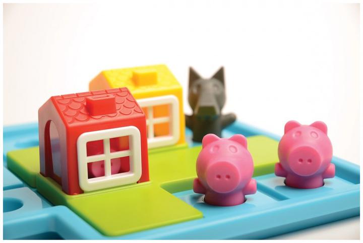 Produktbild Smart Games Knobelspiel Three Little Piggies - Deluxe (Englisch, Deutsch, Französisch, Italienisch, Spanisch)