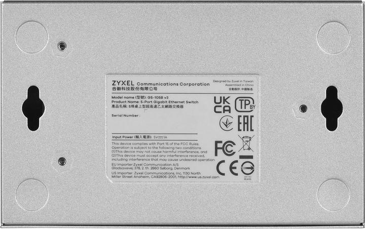 Actual product image Zyxel GS-105B v3 (5 Ports)