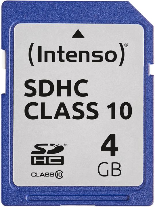 Image du produit Intenso Carte SDHC 4Go Classe 10 (4 Go, SDHC, U1)