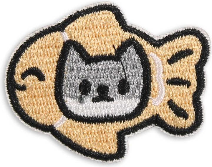 Image du produit PhoneLook Autocollant sticker pour téléphone/tablette/ordinateur brodé en 3D Cat inside Fish