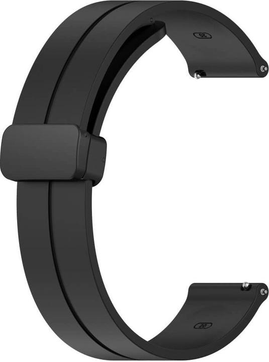 Actual product image Cover-Discount Silicone replacement bracelet 20mm black (20 mm, Silicone)