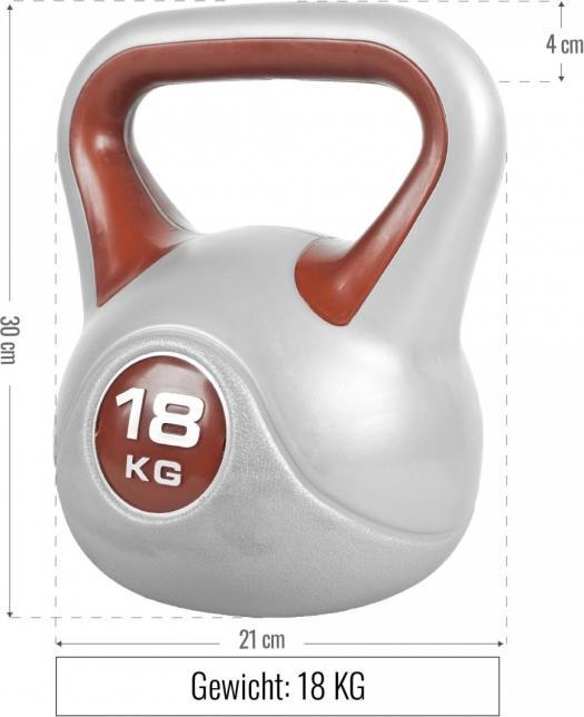Produktbild Gorilla Sports Kettlebell Stylish (1 x 3 kg, 1 x 6 kg, 1 x 8 kg)
