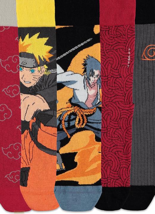 Immagine prodotto Difuzed Naruto Shippuden - Calzini da uomo (5 pacchetti/regali) - 43/46 (Confezione da 5 pezzi, 43, 46)