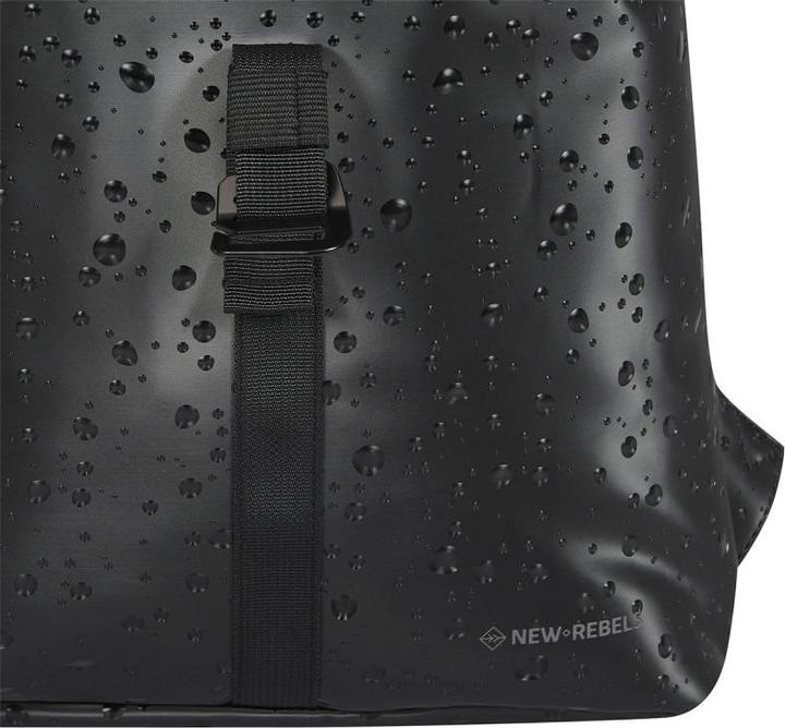 Actual product image New Rebels Droplets Rolltop Backpack Mini Black