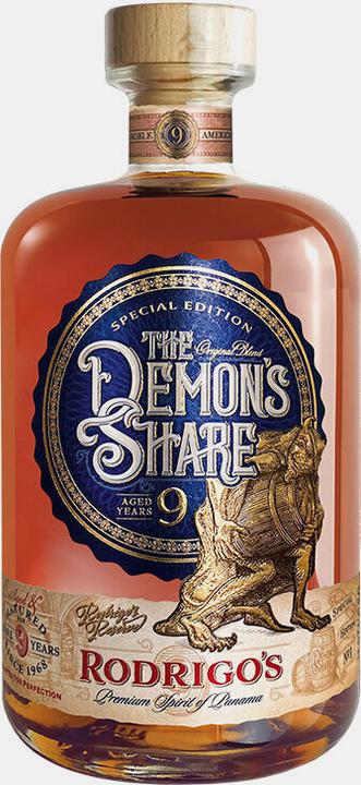 Actual product image The Demon's Share 9Years Old Rodrigo's Reserve 40% Vol. 0,7l (6 x 70 cl)