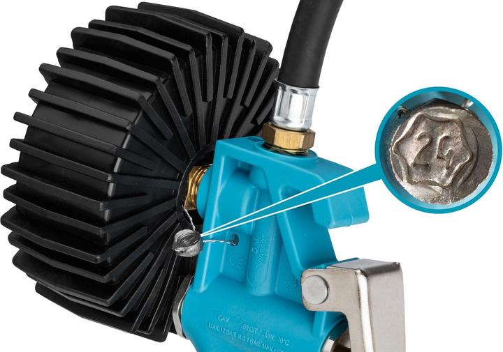 Produktbild HAZET Reifenfüll-Messgerät ∙ geeicht 9041G-1