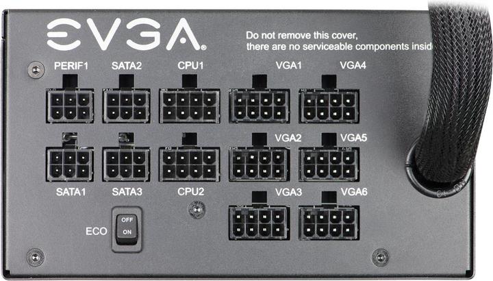 Image du produit EVGA Alimentation 1000 GQ 1000 W, 80 PLUS Gold, entièrement modulaire (1000 W)