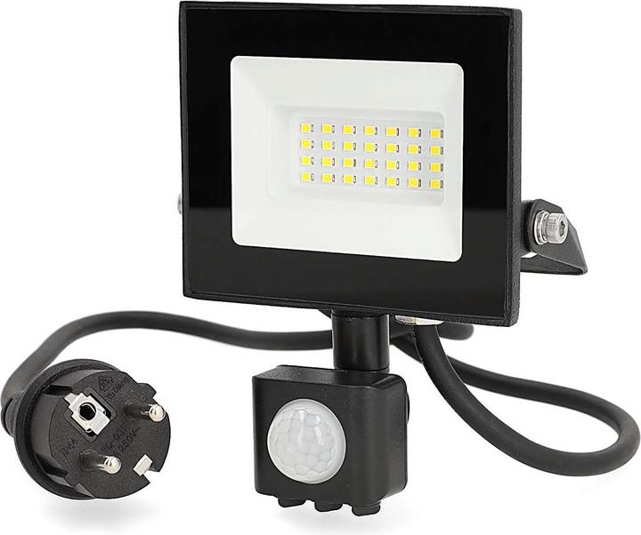 Actual product image Nedis LED floodlight - 4000 K - Nominal luminous flux: 1620 lm - 20 kWh - IP44-1.00 m - Energy class: F - (1620 lm, IP65)