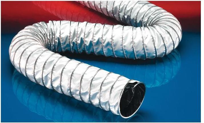Actual product image Norres Suction and blower hose CP PTFE GLASS-INOX 471 EC 110 mm 122.00 mm 6 m