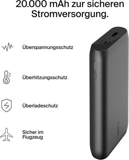 Produktbild Belkin BoostCharge Pro (20000 mAh, 65 W, 9.25 Wh)