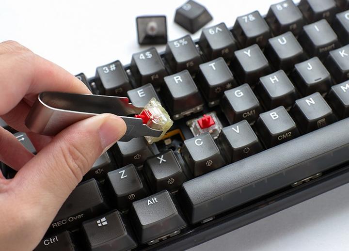 Actual product image Ducky One 3 Aura Black Mini Gaming Keyboard, RGB LED - MX-Speed-Silver (DE, Cable)