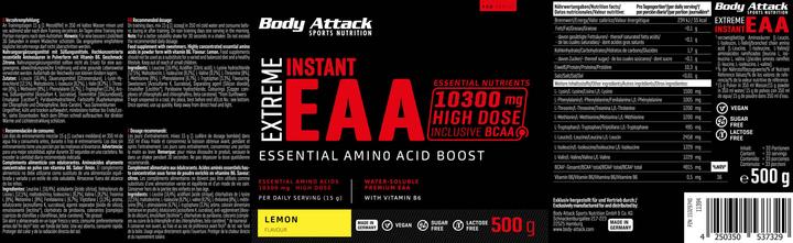 Actual product image Body Attack Extreme Instant EAA (Lemon, 1 pcs., 500 g)