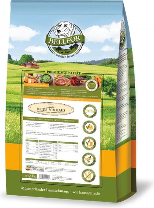 Produktbild Bellfor Trockenfutter Heide-Schmaus Weidelamm & Wildkanin, 7.5g (Adult, 1 Stk., 7500 g)
