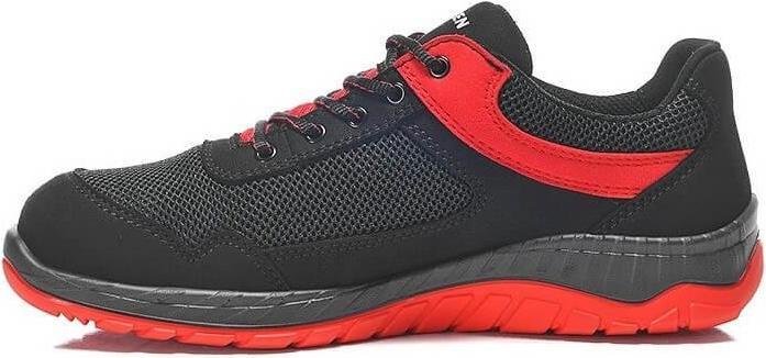 Actual product image Elten Shoes Lonny Red Easy ESD S1P, black / red 42 (S1P, 42)