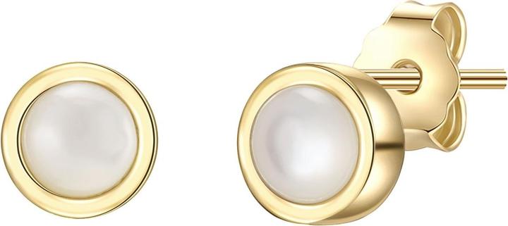 Actual product image Glanzstücke München Ladies Sterling Silver Mother of Pearl Yellow Gold - 28547 (Sterling Silver)