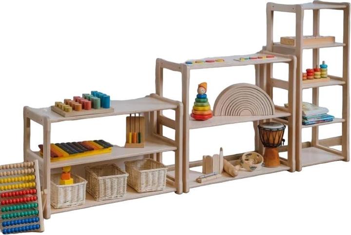 Actual product image Activity Board Set Waldorf Shelves, Children's Room, Waldorf Atmosphere - Natural Colour