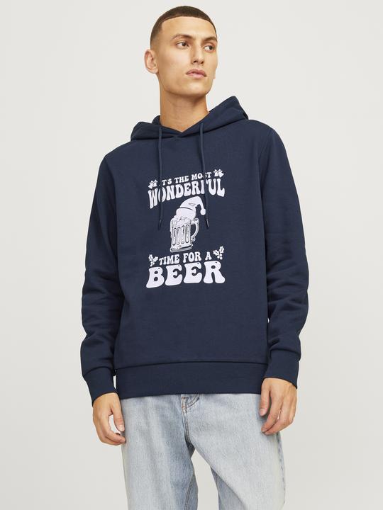 Actual product image Jack & Jones Jjxmas One Colour Funny Sweat Hood (XL)