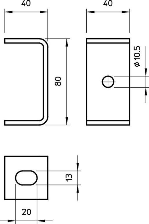 Produktbild OBO Bettermann obo-bettermann Automatischer Band. portacbl. – Deckenleuchte Halterung mit perforiert Seite 10,5 mm (0.08 m)