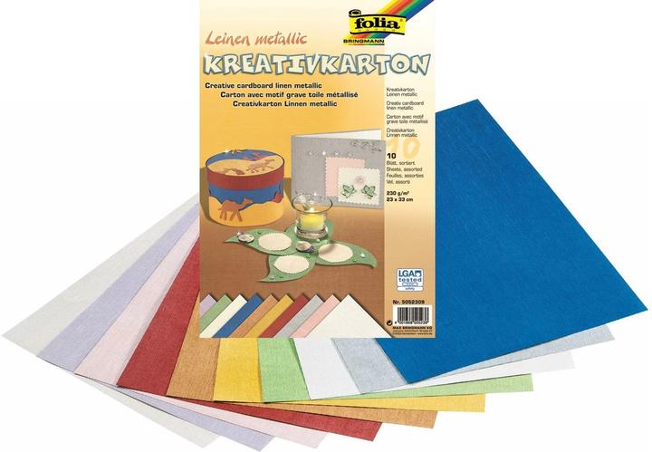 Immagine prodotto Folia Lino di cartone creativo (230 g/m², 10 x)