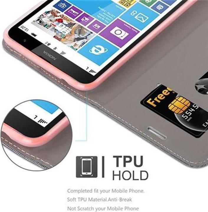 Produktbild Cadorabo Book Jeans Optik Cover (Nokia Lumia 1320)