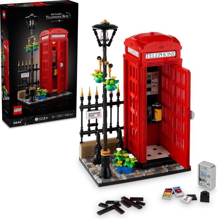 Produktbild LEGO Rote Londoner Telefonzelle (21347, LEGO Ideas, LEGO Seltene Sets)