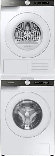 Actual product image Samsung DV80T5220TT Heat Pump Tumble Dryer (8 kg, Left)
