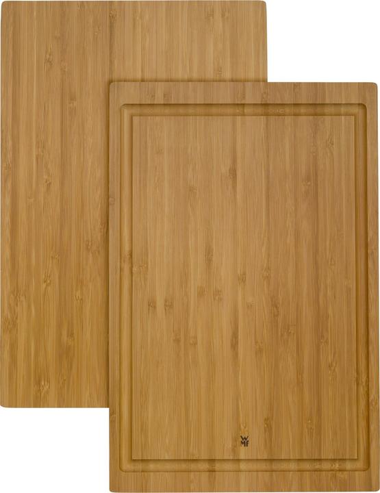 Productafbeelding WMF Snijplank rechthoekig 38x25x1,9cm houten plank medium sapgroef bamboe naturel