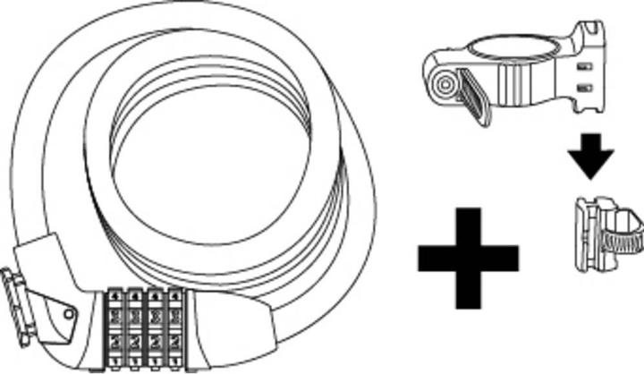 Actual product image Stanley S755-204 Cable lock Combination lock (180 cm)