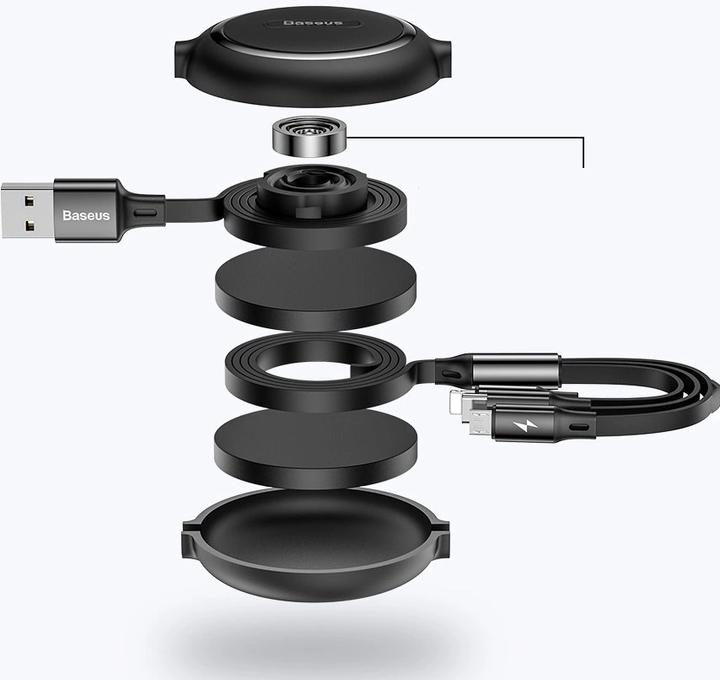 Image du produit Baseus 3in1 extendable cable (1.20 m, USB 3.2 Gen 1)