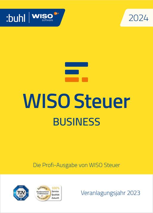 Produktbild Buhl Data Service Buhl Data WISO Steuer 2024 Business (Download) (1 User, 1 Geräte/User, unbegrenzt)