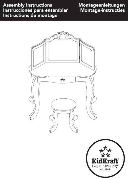 Immagine prodotto KidKraft Toeletta da principessa (Divano per bambini)