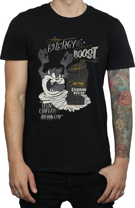 Actual product image Looney Tunes Mens Taz Energy Boost T-Shirt (S)