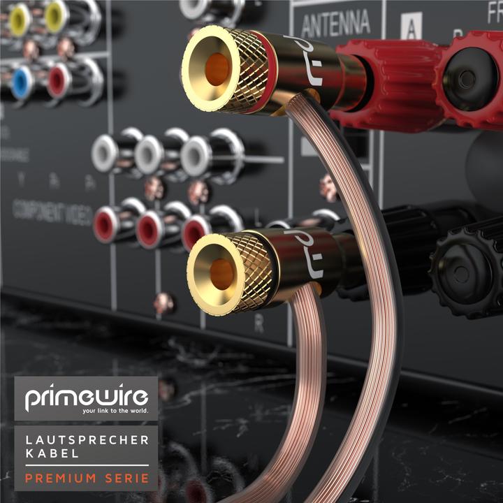 Image du produit Primewire Câble de haut-parleur cuivre OFC 2 x 2,5 mm² câble de haut-parleur, câble audio, câble de (50 m, 2.50 mm²² mm)