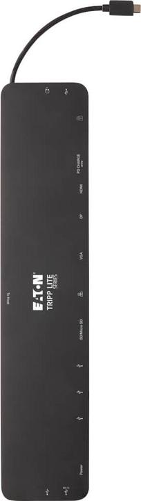 Immagine prodotto Eaton Dock USB-C triplo display 4K HDMI e DP VGA Hub USB 3.2 Gen 1 USB-A/C GbE 100W PD Cha (USB-C, 3 Porti)