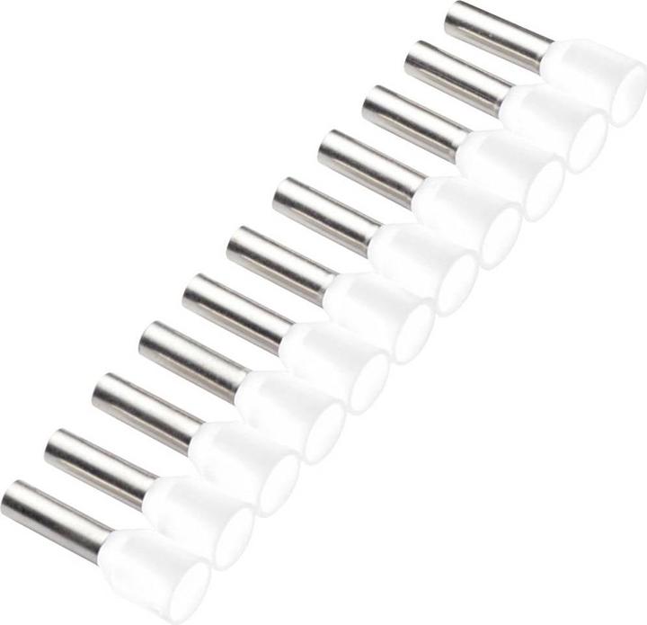 Cimco 187500 Aderendhülse 0.5 mm² Teilisoliert Weiss 500 St.