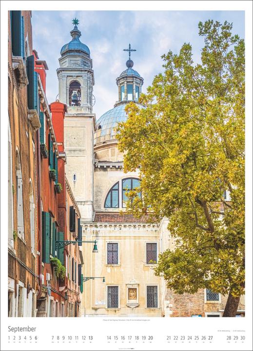Produktbild Venezia Kalender 2026 - La Serenissima (49 x 68 cm, Harter Einband, Deutsch, Englisch)