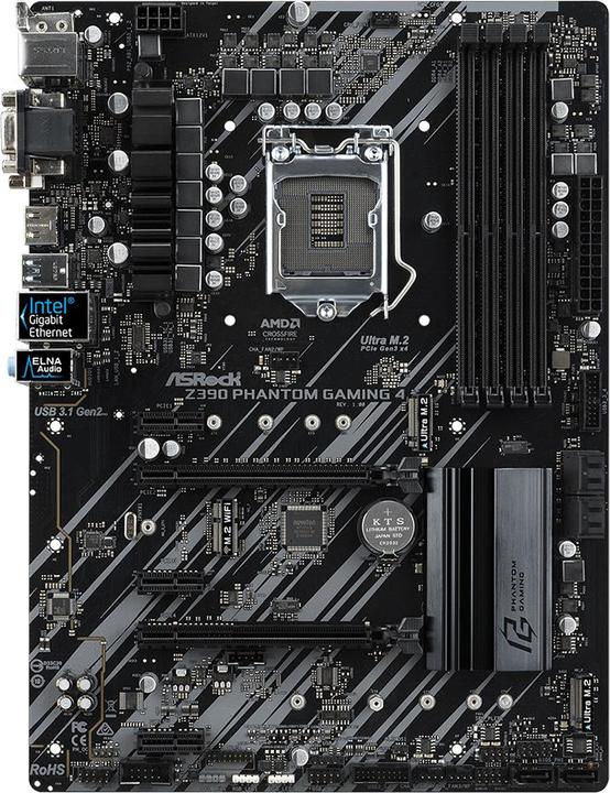 Produktbild AsRock Z390 Phantom Gaming 4 (LGA 1151, Intel Z390, ATX)