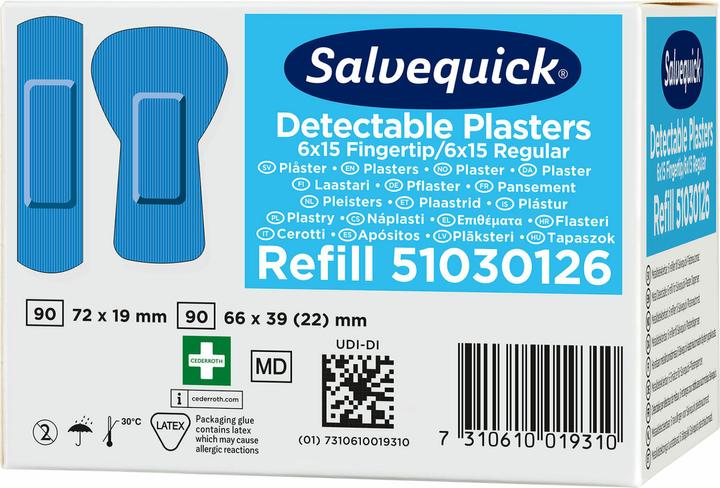 Image du produit Salvequick Recharge de bandes de pansements détectables (30 x)