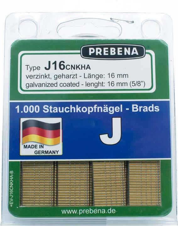 Prebena Stauchkopfngel Type J16CNKHA-B 1.000 St.